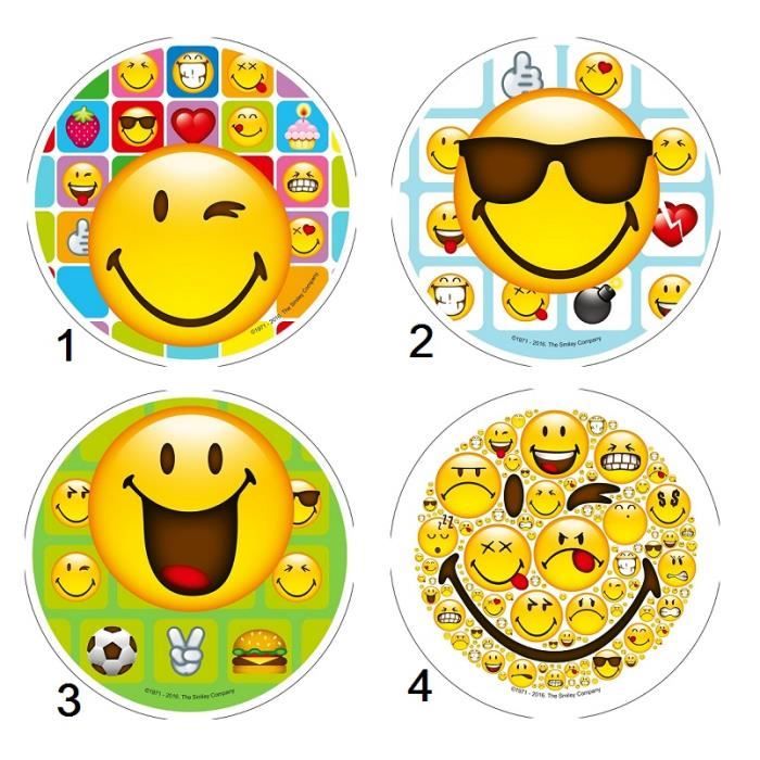 Disque En Sucre Smiley Mod Decoration Gateau Enfant 21cm 571 1 Cdiscount Au Quotidien