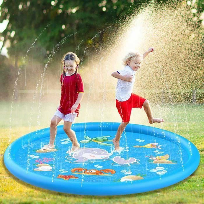 Tapis Splash Jet D'Eau 170cm - Jeu Aquatique Enfant Été | Activité Extérieur, Anniversaire, Piscine