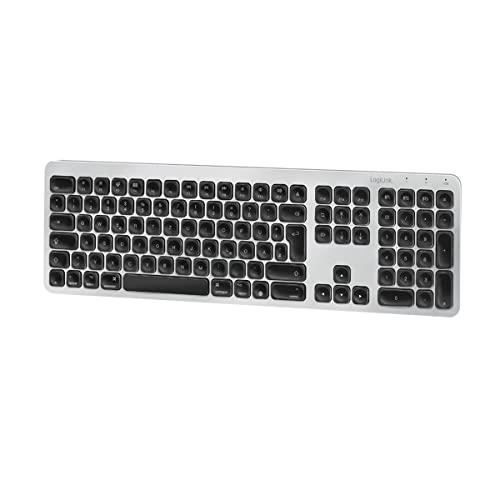 Clavier sans fil – LOGILINK – ID0206 – Bluetooth – Noir-argenté – 10 mètres de portée