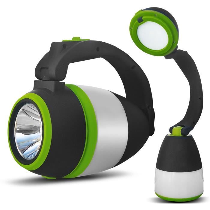 Lampe LED 3en1 Maclean MCE294 camping lampe de bureau lampe de poche 1W 60-200lm Blanc froid 6000K alimentation 3xAA 1.5V