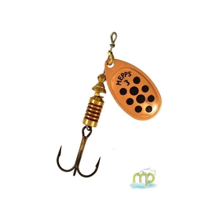 Cuiller Tournante Mepps Aglia Brown Trout - N°1, 3.5g - Leurre Pour Truite, Imitation Truitelle
