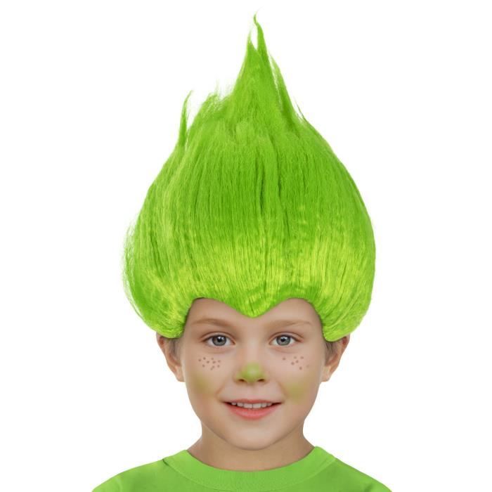 Déguisement Perruque verte Trolls enfant 123232 FUNIDELIA Déguisement