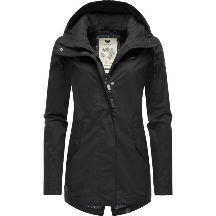 Ragwear Danka Veste Transition Outdoor Femme Avec Capuche - XS-6XL Imperméable Coupe-Vent