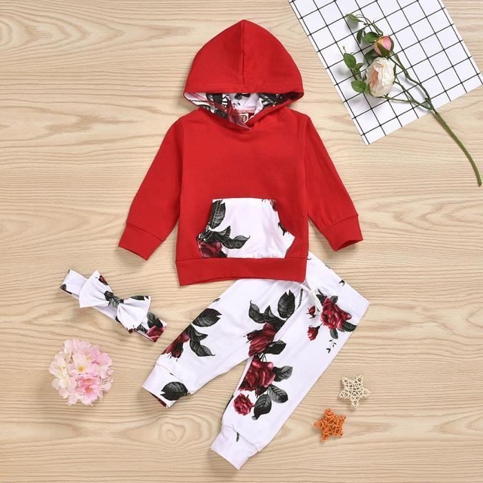 JUST TOO CUTE Ensemble fille rose veste capuche,tee-shirt et legging 6 à 24 mois