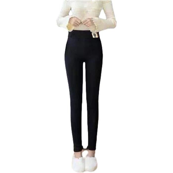 Polaire Femme Hiver Chaud Doubl en Polaire Pantalon Taille Haute Collant  Thermique Epais Doublure Molleton gris Gris - Cdiscount Prêt-à-Porter