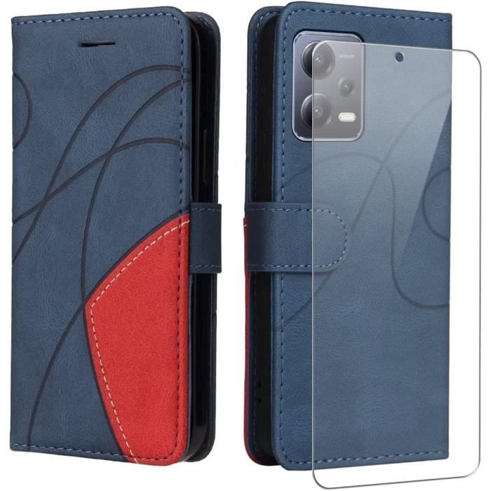 Vansdon Coque Compatible Avec Xiaomi Redmi Note 14 5G, 2 Film De Protection En Verre Trempé, Housse Souple En TPU En Silicone Liquide, Housse En Caoutchouc Antichoc - Violet