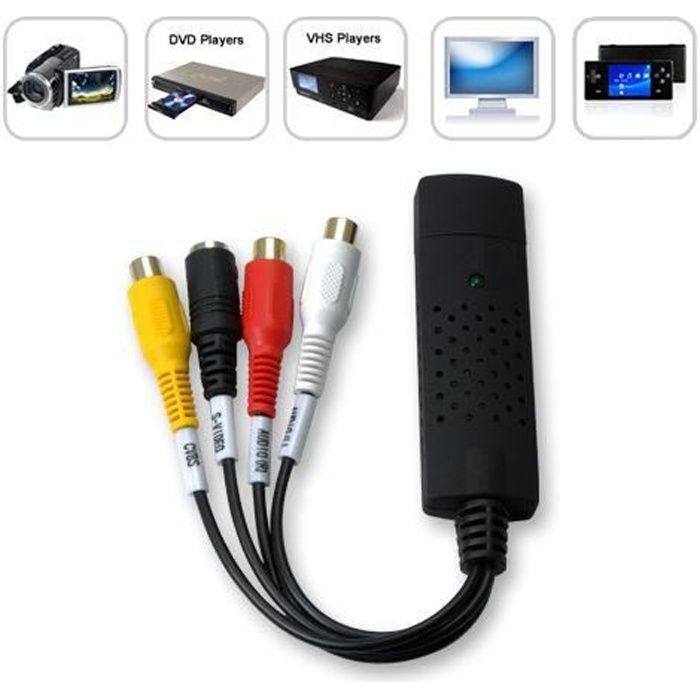 Convertisseur Carte D'acquisition Vidéo Audio Câble USB 2.0 vers Audio