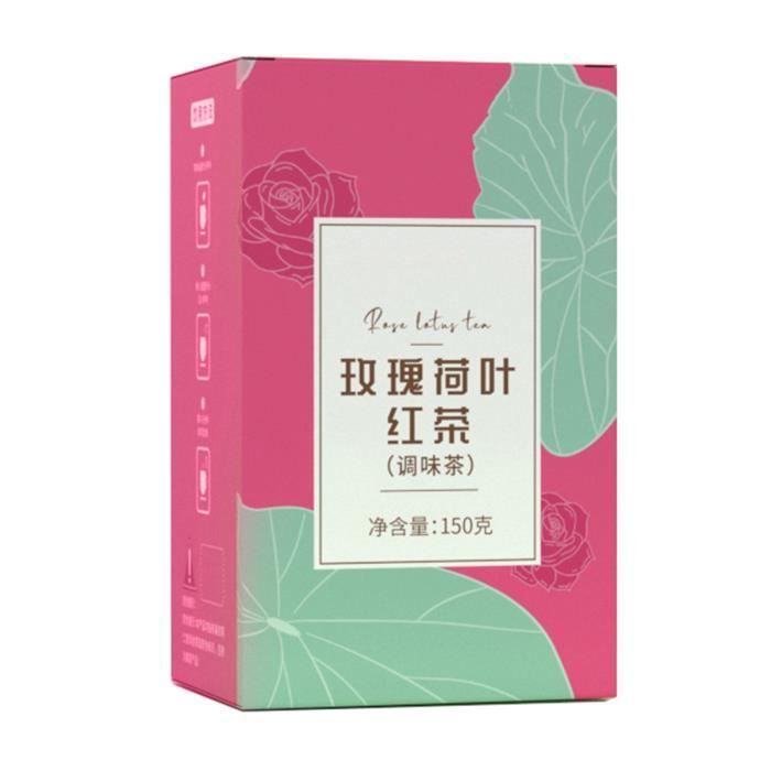 Qiilu Sachet de thé noir Leaf Rose 30 sachets de thé noir feuille de