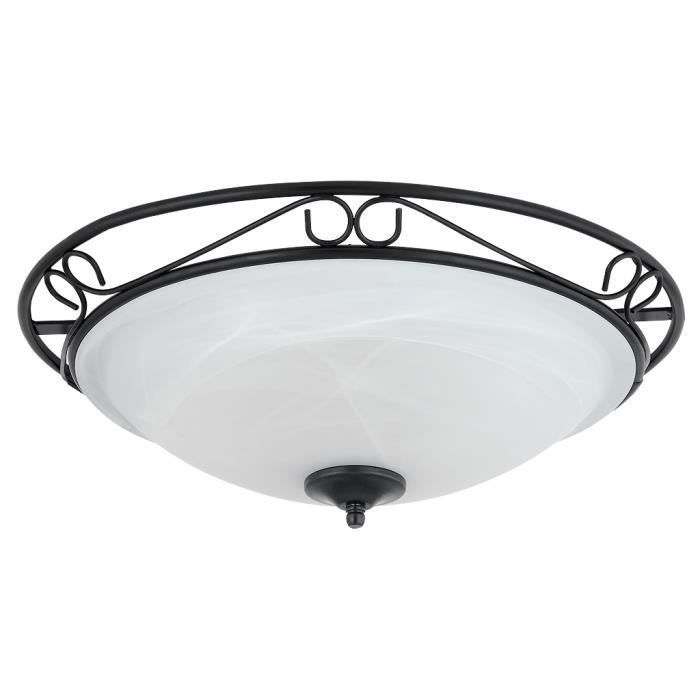 Lamps RABALUX Athen • Wall and ceiling lamps hanging lamps • Color : black• rice•stone glass • Material : metal • Ref: 3723 Lamps RABALUX Athen • Wall and ceiling lamps hanging lamps • Color : black• rice•stone glass • Material : metal • Ref: 3723