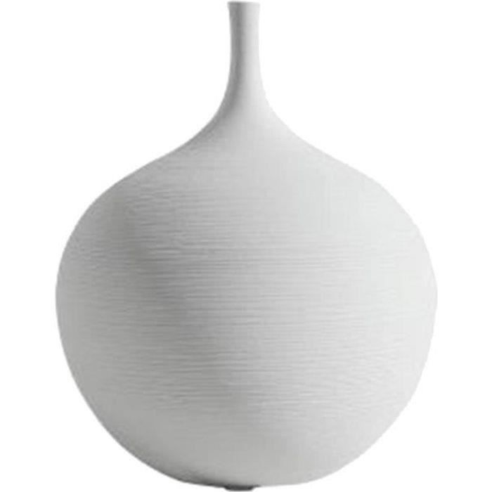 COOK-En céramique Vases à Fleurs Décoratif Grand Conique Bourgeon Floral Vase Décoration Maîtresses blanc Noir Vase Blanc A