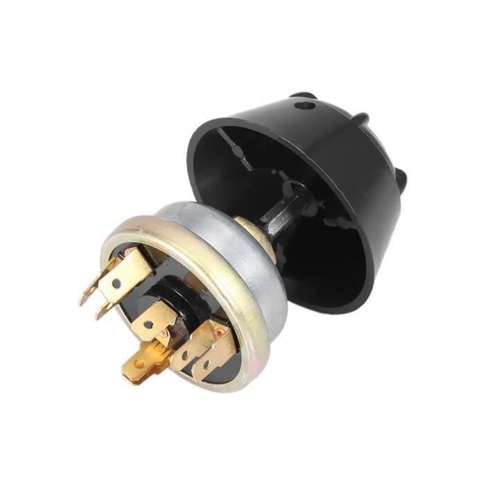 Interrupteur Bouton Poussoir Momentané Métal 19mm LED Bleu 12V - Pour Voiture, Audio, Éclairage