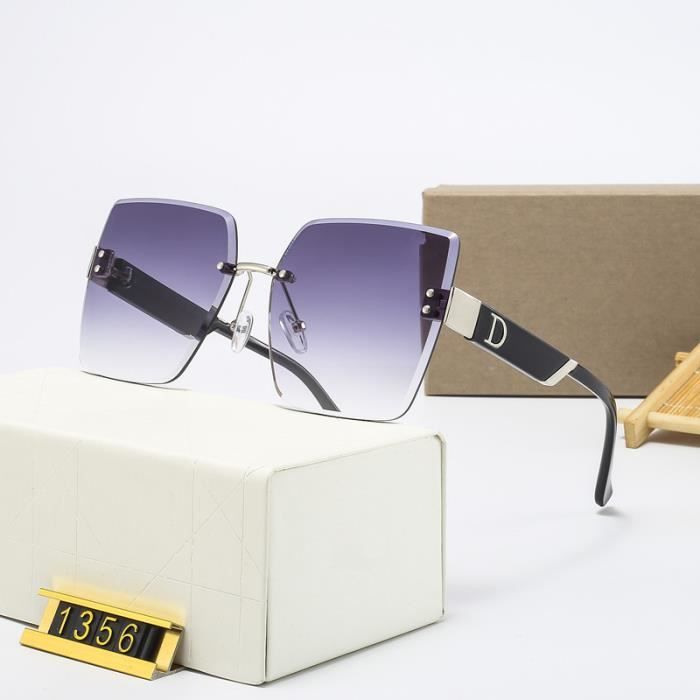 Lot De 2 Lunettes De Soleil Homme - Style Carré - Noir & Bleu - Neuf Avec étiquettes