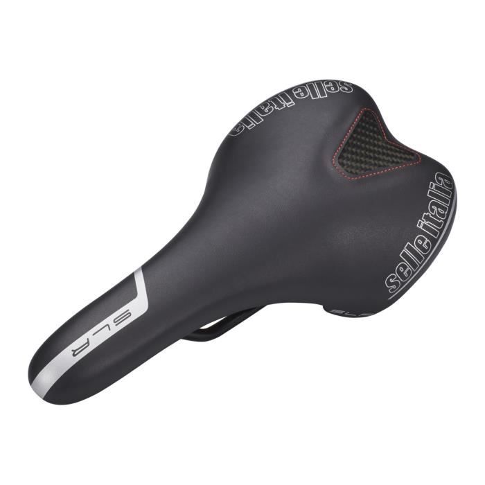 Selle de vélo - SELLE ITALIA - Selle SLR TM Femme - Poids 220g - Sans suspension - Mangan et alliage d'acier