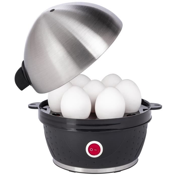 Slabo Cuiseur à œufs électrique en acier inoxydable | 1 œuf - 7 | 380W - Noir