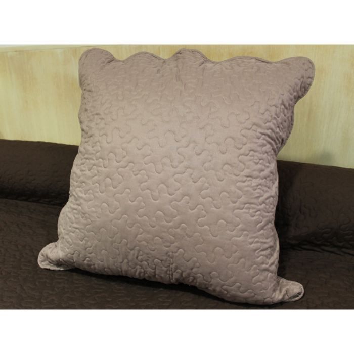 Taie d'oreiller Boutis uni matelassé; TAUPE 65x… - Cdiscount Maison