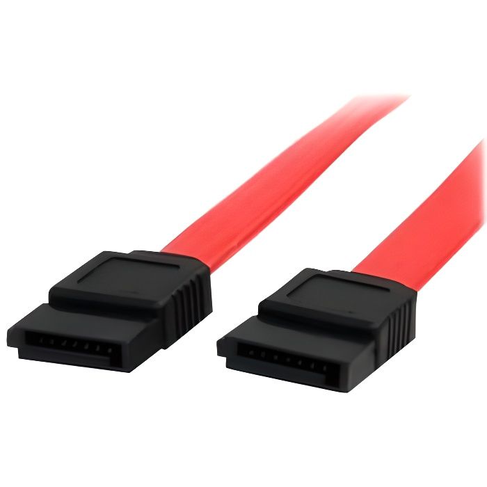 Câble SATA de 46 cm - Cordon Serial ATA en rouge - SATA18 - STARTECH ...