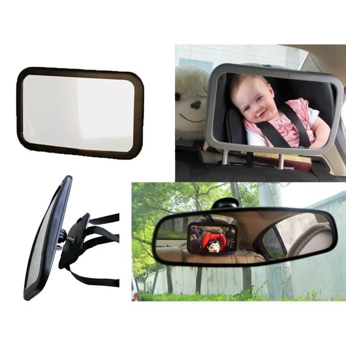 Rétroviseur De Surveillance Pour Bébé Reer Babyview - Installation Sur Pare-brise Ou Rétroviseur - Couleur Anthracite