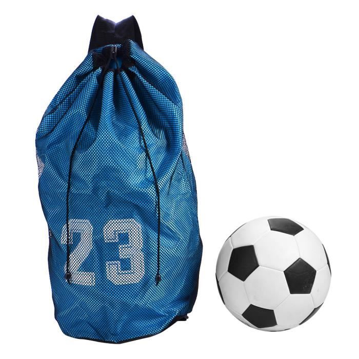 Sac à Cordon En Maille Pour Ballon – Gym, Foot, Rangement, Noir, 1 Ballon, Neuf