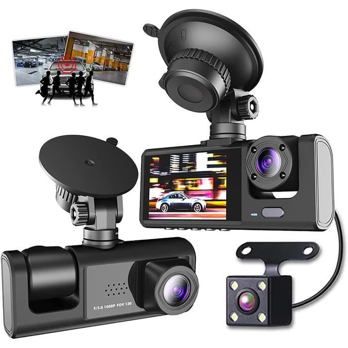 Caméra De Tableau De Bord Avant Et Arrière, Enregistreur De Conduite De Voiture Avec Caméra De