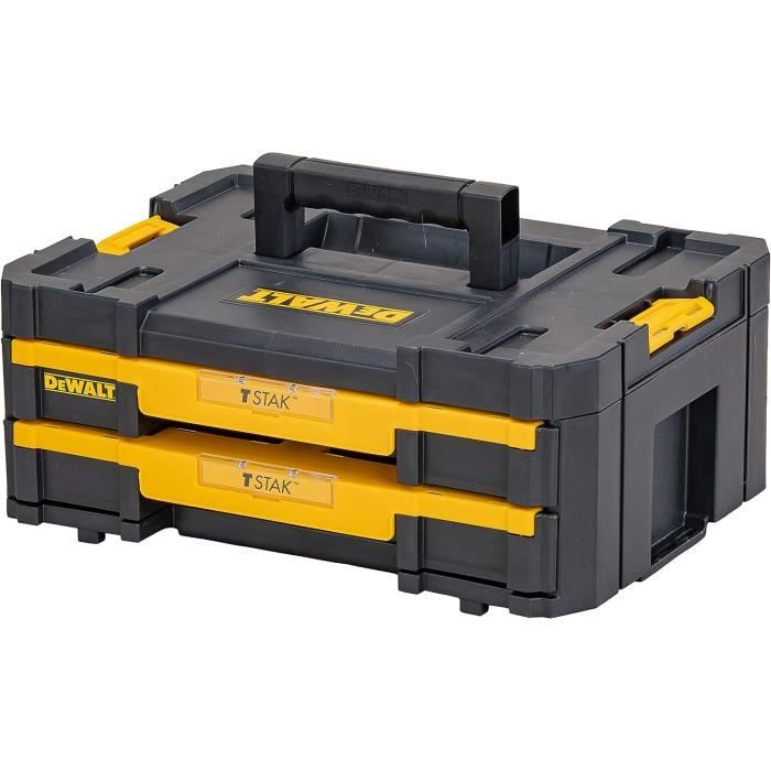 Coffret de Transport DEWALT T-Stak box IV 2 Tiroirs (DWST1-70706)