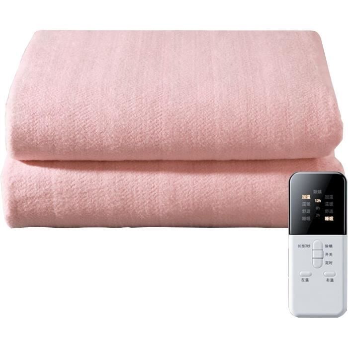 Couverture Électrique Luxe Lit King Size BWARM HOME - Multi-zones, Coton Doux, Double Contrôle, 9 Chaleurs, Lavable En Machine