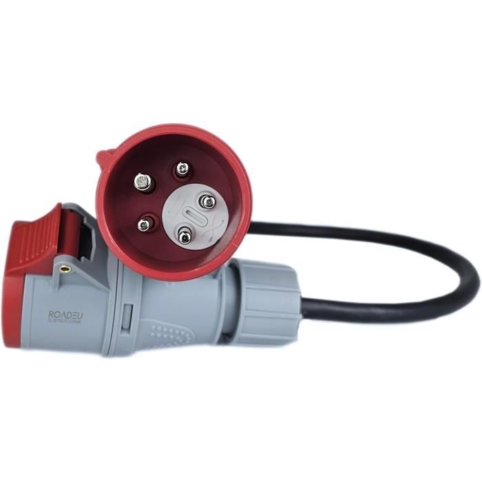 Adaptateur CEE 32A Mâle Vers 16A Femelle Avec Disjoncteur - Câble H07RN-F 5G 2,5mm², IP44
