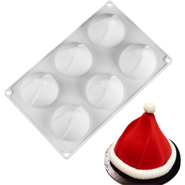 2 Moules En Silicone De Noël - 6 Cavités Motifs Fête - Pour Chocolat, Gâteau, Bonbons, Glaçons
