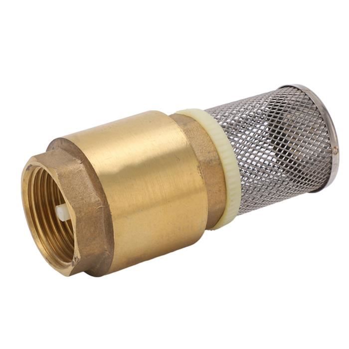 Lot De 2 Clapets Anti-retour En Laiton 3/4" - Filetage IG Vers AG, Pour Eau, Pompe Jardin, Machine à Laver