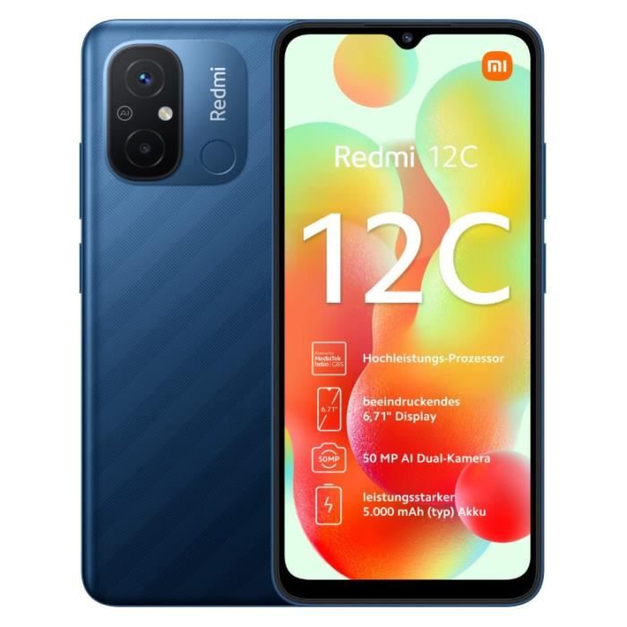Smartphone XIAOMI Redmi 12C 4 Go RAM Écran 671 pouces - vue 1