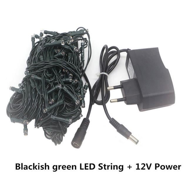 Guirlandes lumineuses,Green String Power-20m-Warm white--Guirlande ...