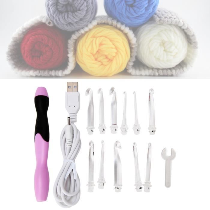 Set De 4 Crochets Ergonomiques Grand Format - 10, 12, 15, 20 Mm Pour Tricot Confortable - 6