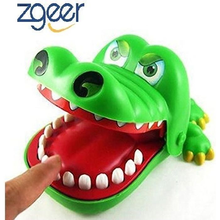 Grand crocodile bouche dentiste mordre doigt jeu fun jouer jouet enfants-jouePS 