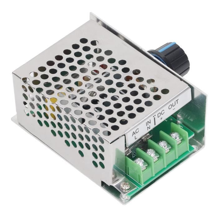 Contrôleur De Vitesse PWM Pour Moteur DC 10-60V 20A - Boîtier étanche, Réglage Par Potentiomètre - Pour Moteurs 12V/24V