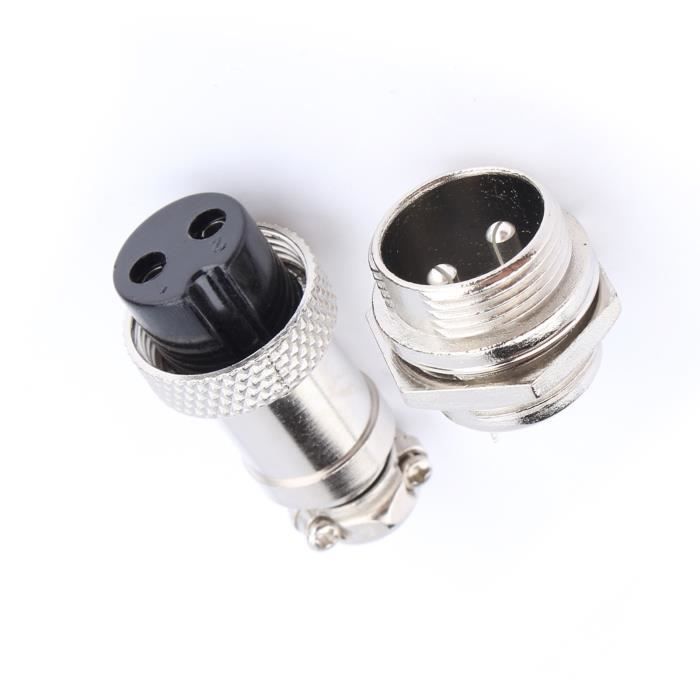 Connecteur Aviation GX16 4 Broches Plaqué Or – 7A 400V – Mâle Et Femelle – Pour Signaux électriques