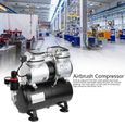Pompe de Compresseur d'Air Kit de Pulvérisation à Double Cylindre d'Aérographe pour Peinture(EU 220V )-FAS-1