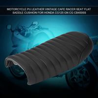 KAI Moto PU cuir Vintage Cafe Racer Seat selle plate pour Honda CG125 GN CG CB400SS Marron