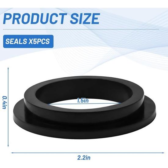 CCYKXA Joints toriques de rechange pour piscine Intex - En caoutchouc - Pour pompe à sable Intex 26323CA, 26323EH, 26331CA, 26331EH, 26337EH Noir