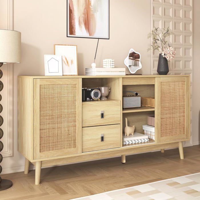 Commode Meuble De Stockage 3 Tiroirs Bois 63x30x27 Commode Meuble De Stockage 3 Tiroirs Bois 63x30x27