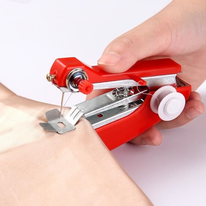 Fixateur Rapide De Vêtements - Mini Machine à Coudre Portative Avec Boîte, 2000 Attaches Et Boutons - Réparations Instantanées Pour Hijabs, Ourlets Et Plus