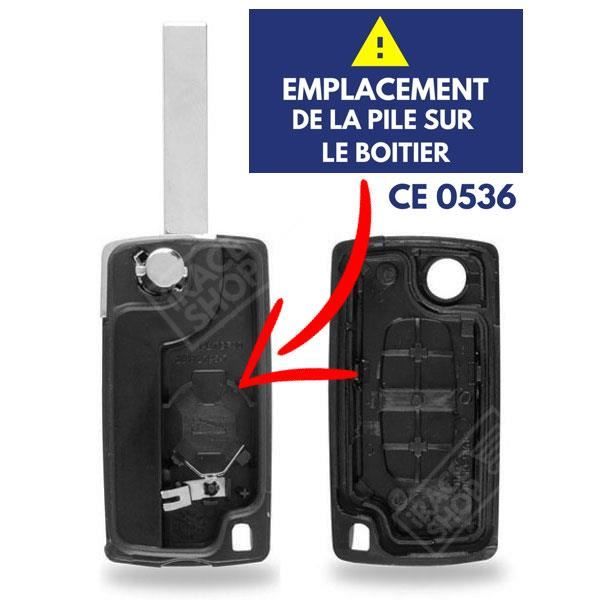Coque Clef Plip Bouton Clé 2 Boutons Peugeot 307 107 Boitier Cle Télécommande EB - Foto 7