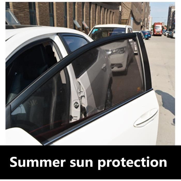 Rideau de protection solaire pour voiture, 2 pièces, protection