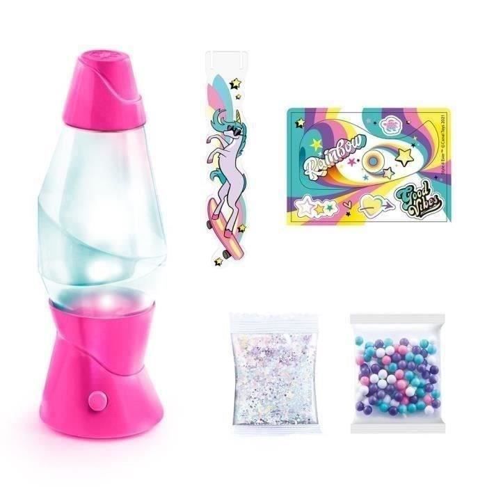 Lampe Lava Cosmic Flow Originale - 36,8 Cm, Mouvement Hypnotique, Cire Rose Et Liquide Bleu