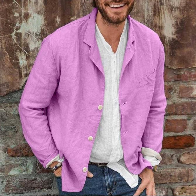 Blouson en lin homme shop