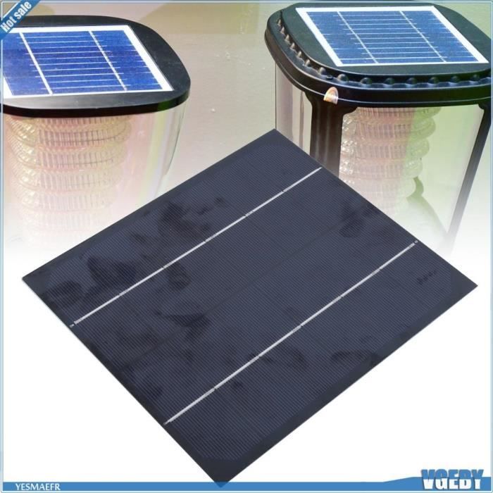 Mini Panneau Solaire 2,5 W 6 V – Polycristallin, 50 G – Pour Projets DIY, Camping, Jardin, Lampes LED
