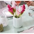 12 pièces Creative Porte-Serviette Fleur Rose Serviette en Papier Fleur Outil Rouleau Fleur Vert Conception pour Table Décoration-2
