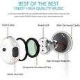 Écouteurs intra-auriculaires antibruit filaires avec microphone pour iPhone - Blanc-2