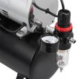 Pompe de Compresseur d'Air Kit de Pulvérisation à Double Cylindre d'Aérographe pour Peinture(EU 220V )-FAS-2