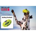 KONG Ballon de football américain à lancer Air Squeaker Football M - Pour chien-2