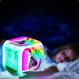 BS08042-2019 réveils licorne dessin animé enfants réveil enfant 7 couleur changeante LED veilleuse horloges - Type No 4-2