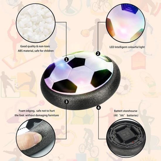 166003 🔹 5€ Amuse-toi même en intérieur avec le Ballon de Foot LED Hoverball 😎⚽️ Ce hoverball flotte sur un lit d'air juste au-dessus du sol, et est donc parfait pour 166003 🔹 5€ Amuse-toi même en intérieur avec le Ballon de Foot LED Hoverball 😎⚽️ Ce hoverball flotte sur un lit d'air juste au-dessus du sol, et est donc parfait pour